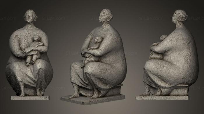 Статуэтки и статуи разные (Ла Мама, STKR_0251) 3D модель для ЧПУ станка